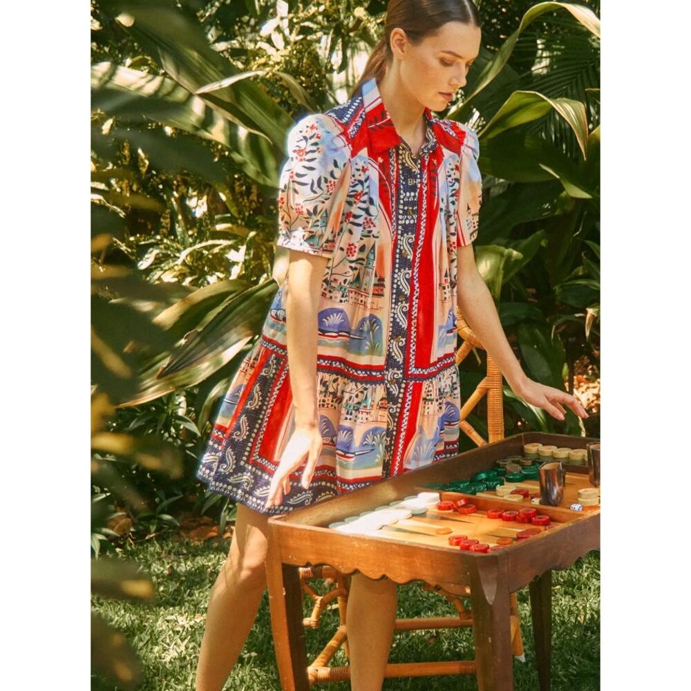 Hunter Bell Leslie Dress in Coastal Village XS - Picture 2 of 11